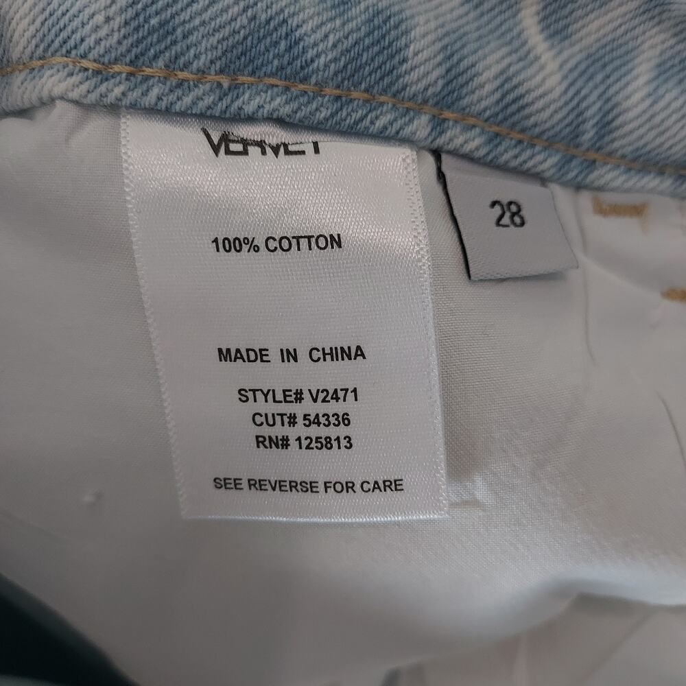 NEW Vervet Light Wash 90's Vintage Flare Jeans Size 28 - Picture 12 of 13